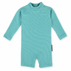 Combinaison Anti-UV Côtelée | Turquoise
