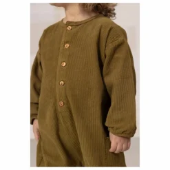 Combinaison Big Papi Velours Côtelé Coton Bio | Vert kaki