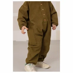 Combinaison Big Papi Velours Côtelé Coton Bio | Vert kaki