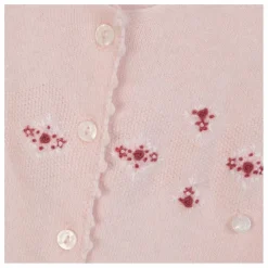 Combinaison Brodée Laine | Rose pâle