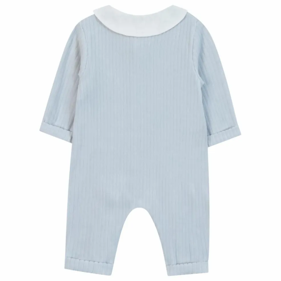 Combinaison Brodée Lapin | Bleu ciel
