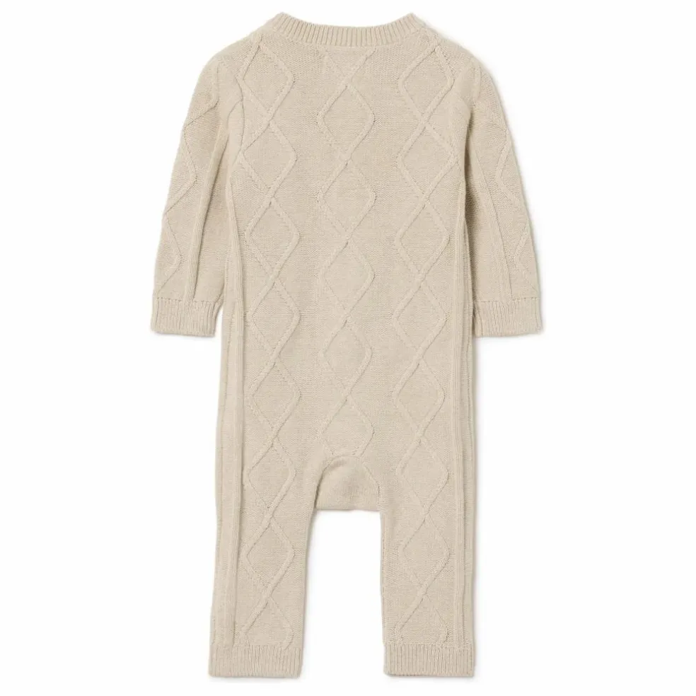 Combinaison Brodée Maille | Beige