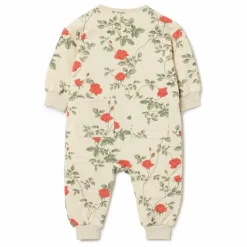 Combinaison Coton Bio Roses | Ecru