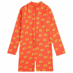Combinaison de Bain Tournesol Fibres Recyclées | Rouge