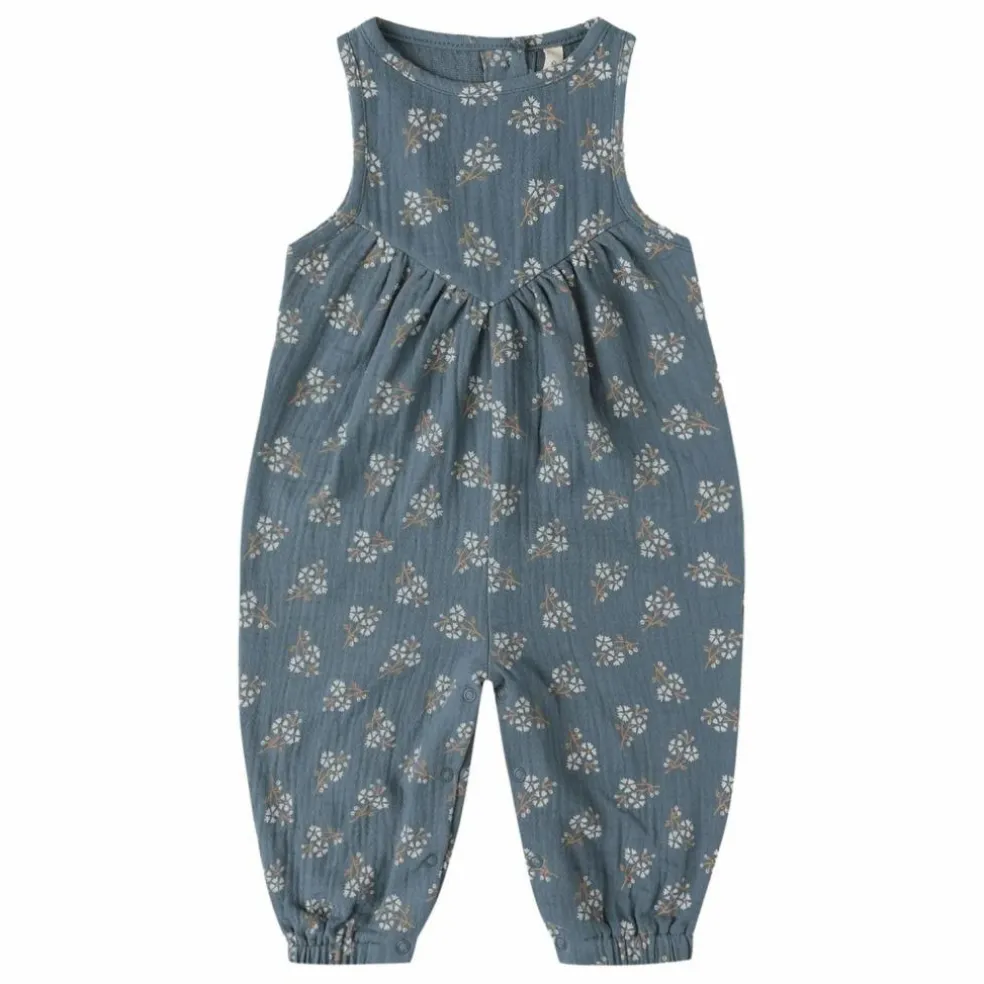 Combinaison Maisie Gaze de Coton Bio | Bleu gris