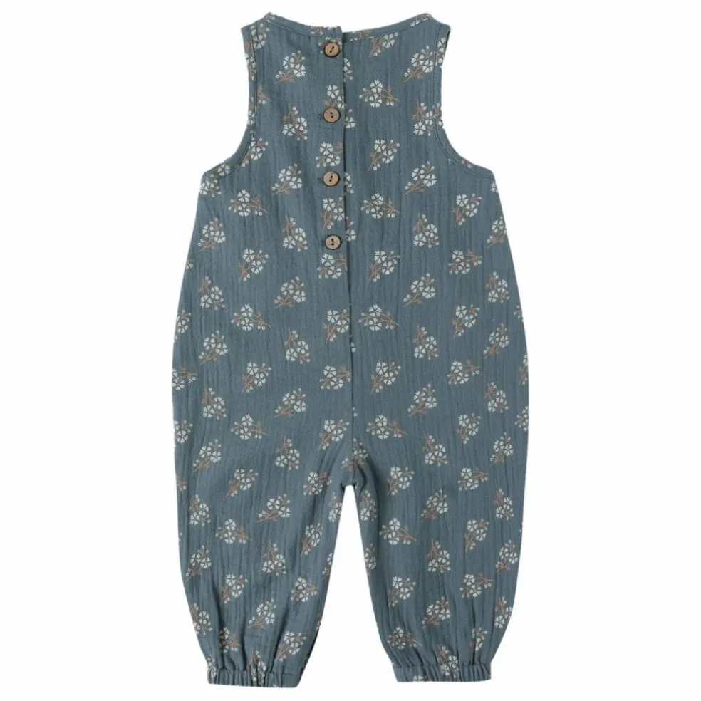 Combinaison Maisie Gaze de Coton Bio | Bleu gris