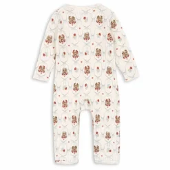 Combinaison Minnie Chiens Pointelle Coton Bio | Ecru