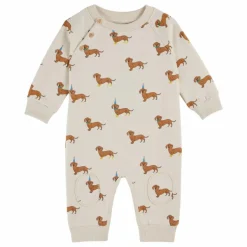Combinaison Molleton Chiens Coton Bio | Ecru