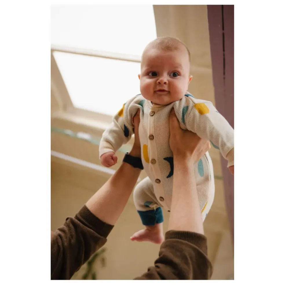 Combinaison Moon Phases Coton Bio | Ecru