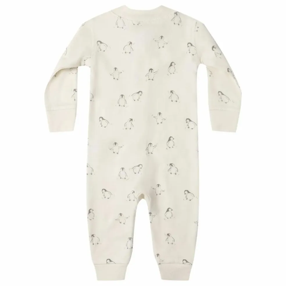 Combinaison Pingouins Coton Bio | Ivoire