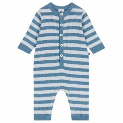 Combinaison Rayée Laine | Bleu