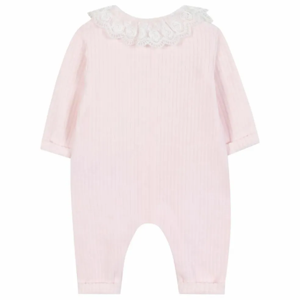Combinaison Velours Côtelé | Rose pâle
