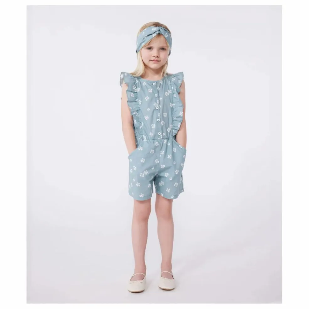 Combishort Boncapa Popeline Coton Bio | Sauge