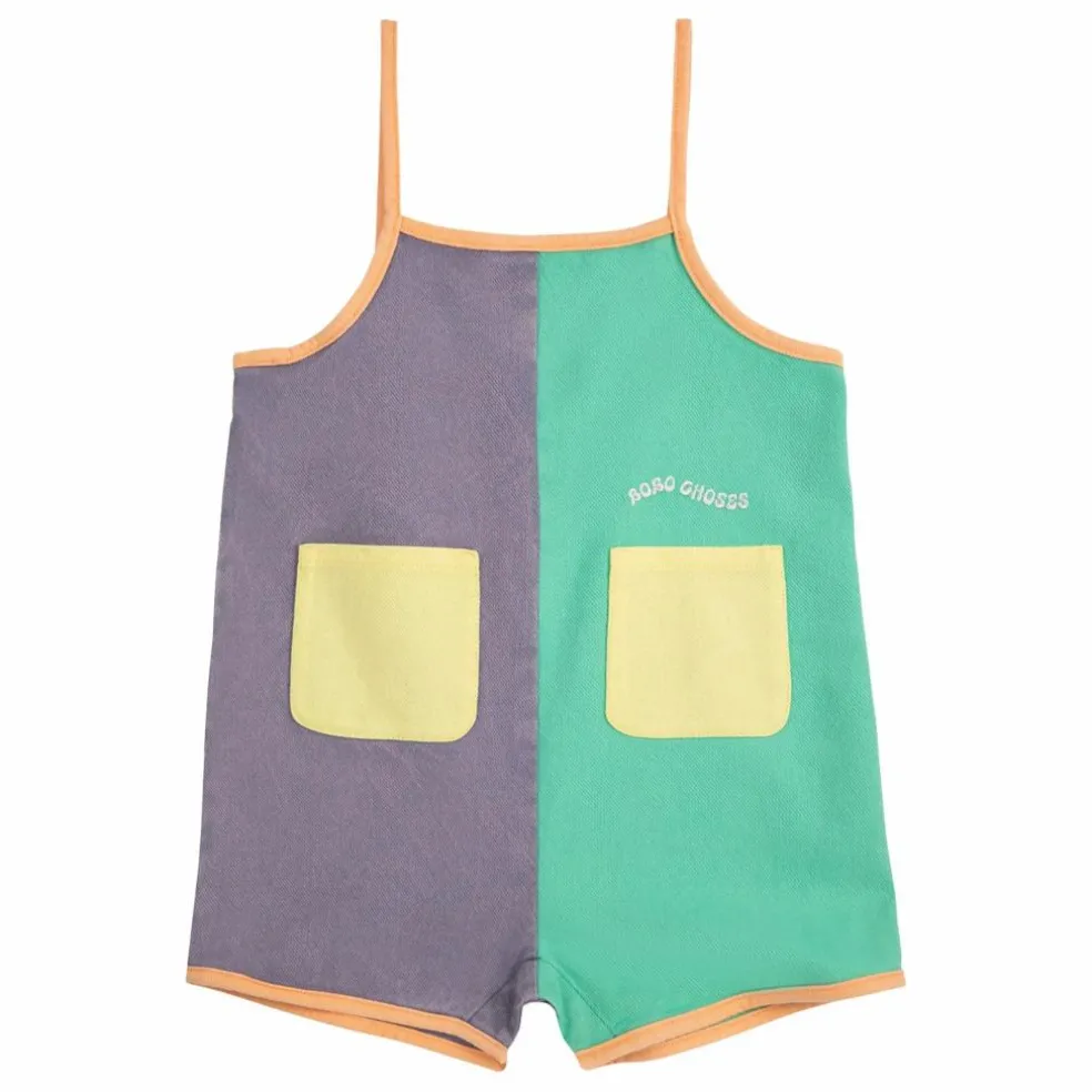 Combishort Colorblock Fibres Recyclées | Lavande