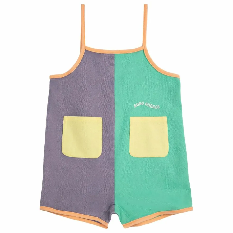 Combishort Colorblock Fibres Recyclées | Lavande