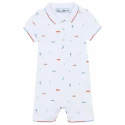 Combishort Motif Voiture | Blanc