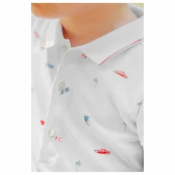 Combishort Motif Voiture | Blanc