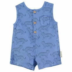 Combishort Tiger Coton Bio | Bleu