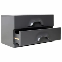 Commode 2 tiroirs | Charbon