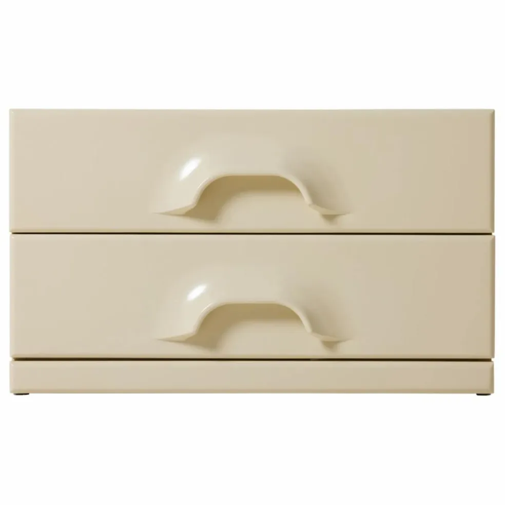 Commode 2 tiroirs | Crème