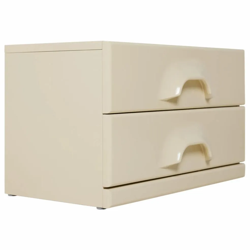 Commode 2 tiroirs | Crème