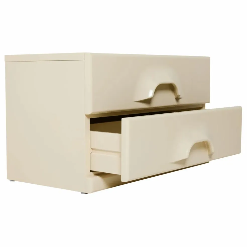 Commode 2 tiroirs | Crème