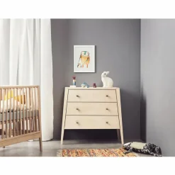 Commode 3 tiroirs Linea | Chêne