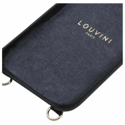 Coque Iphone Lou en cuir | Noir