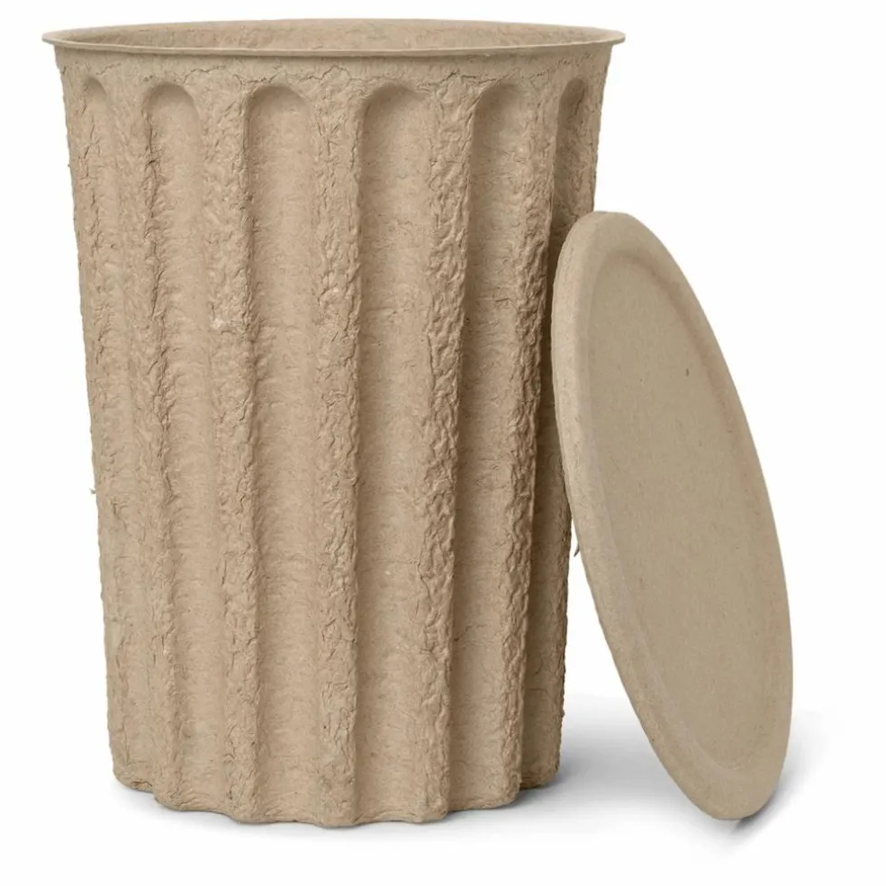 Corbeille en papier | Beige