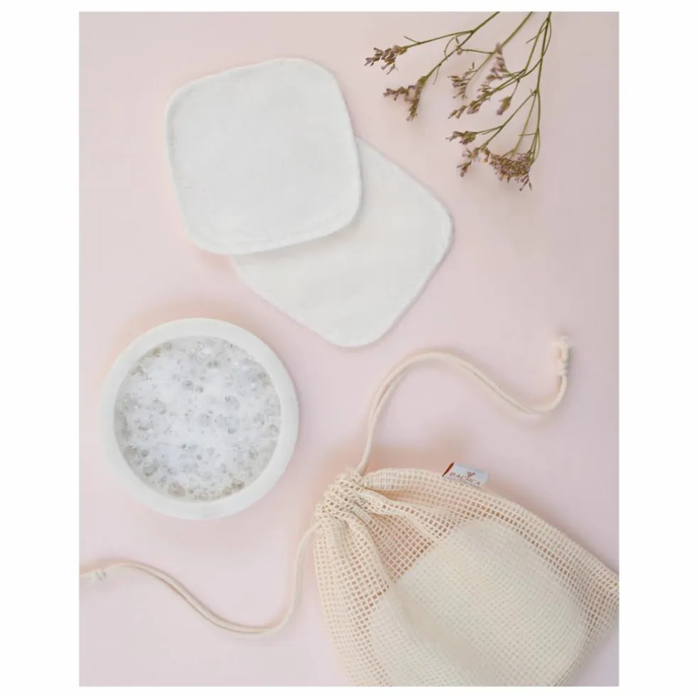 Coton réutilisable démaquillant - set de 2