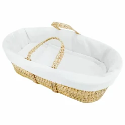 Couffin tressage feuilles de palme | Blanc