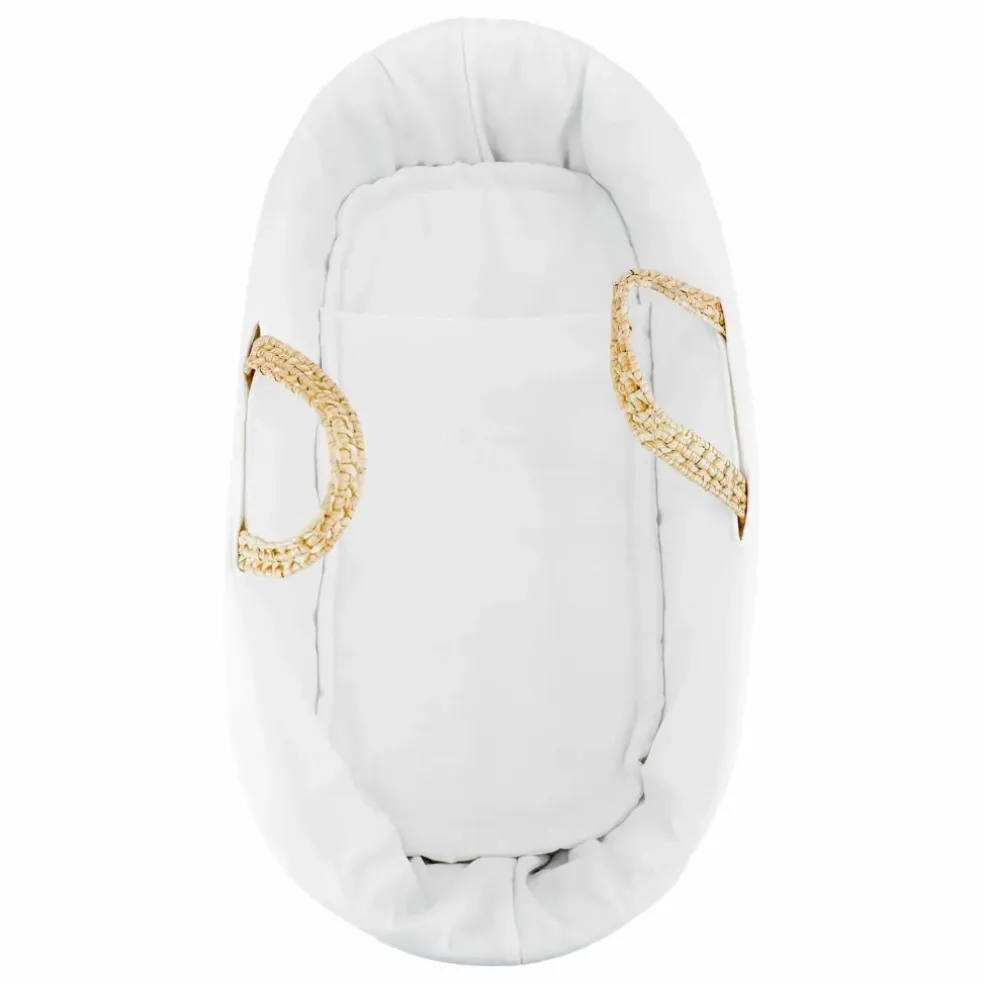 Couffin tressage feuilles de palme | Blanc