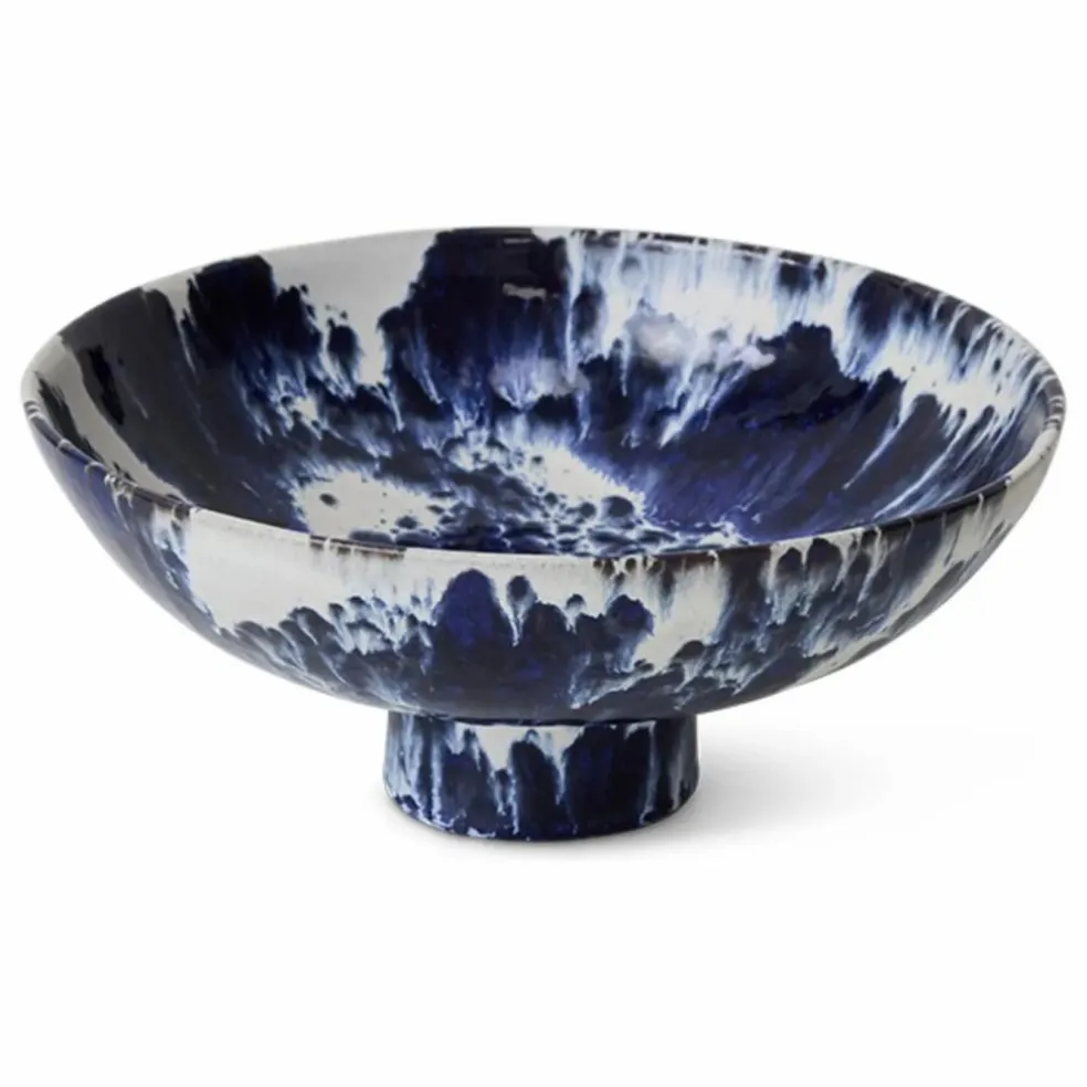 Coupe sur pied en grès | Indigo
