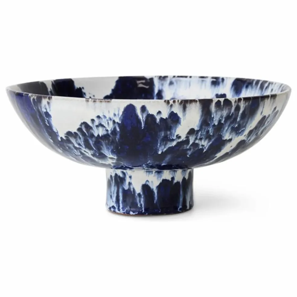 Coupe sur pied en grès | Indigo