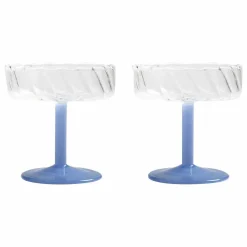 Coupes Twirl - Set de 2 | Bleu