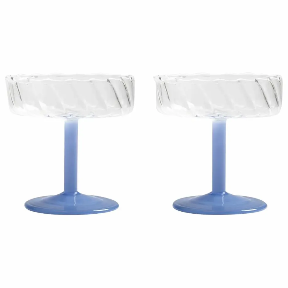 Coupes Twirl - Set de 2 | Bleu
