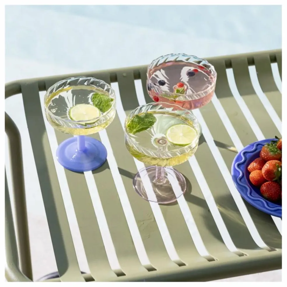 Coupes Twirl - Set de 2 | Bleu