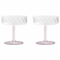 Coupes Twirl - Set de 2 | Rose
