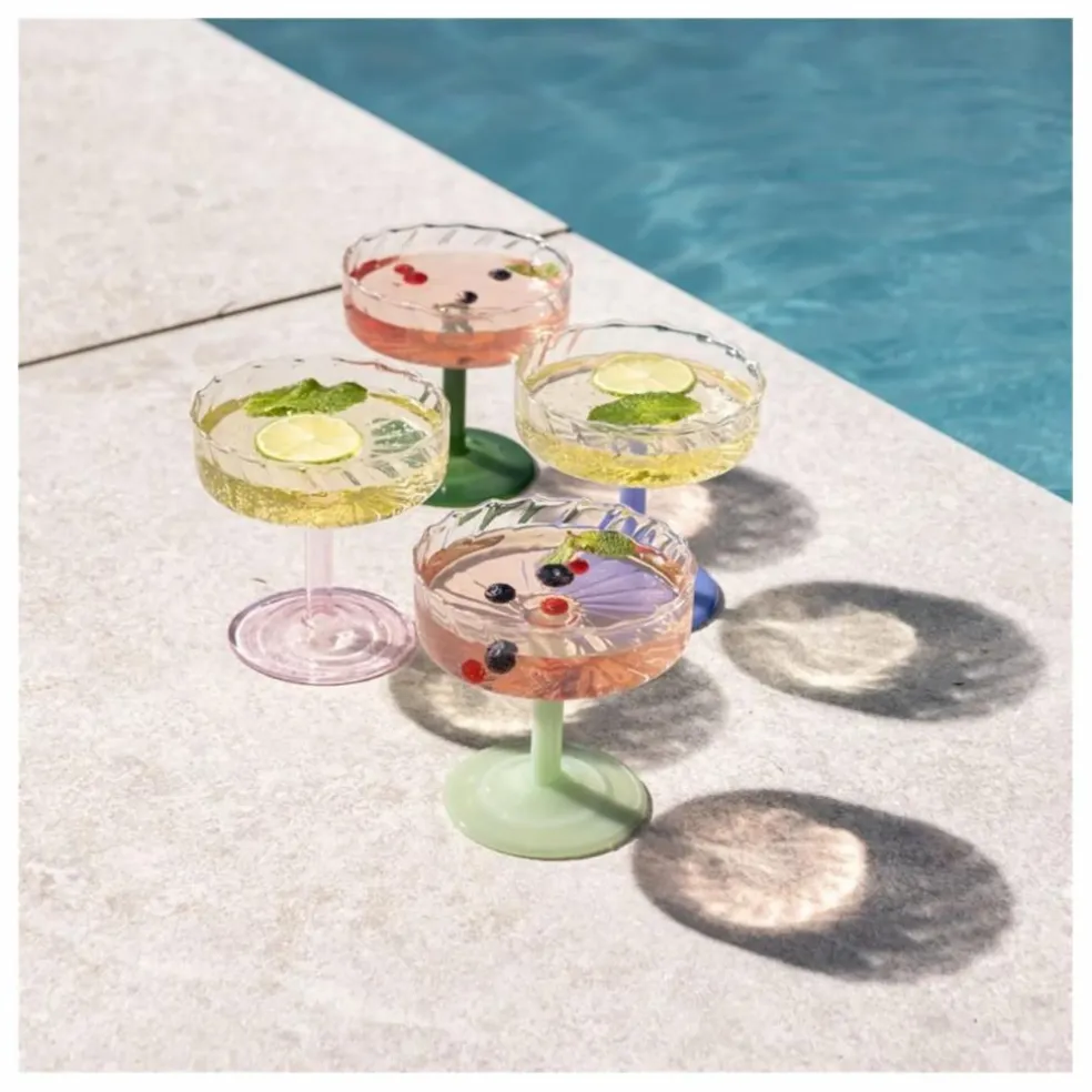 Coupes Twirl - Set de 2 | Rose