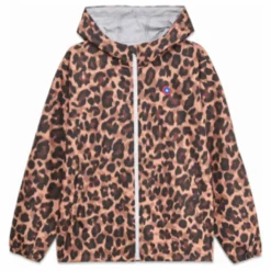 Coupe-Vent Imperméable Bastille Léopard Fibres Recyclées | Marron