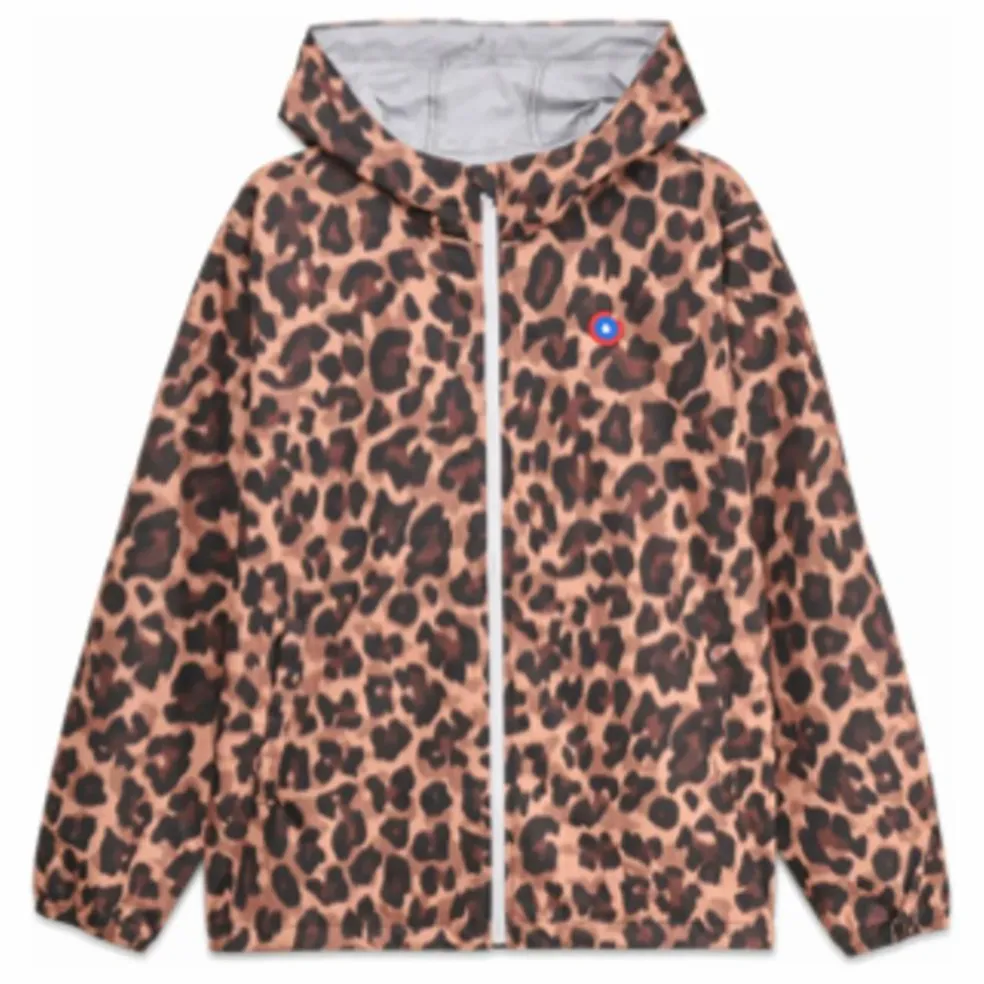 Coupe-Vent Imperméable Bastille Léopard Fibres Recyclées | Marron