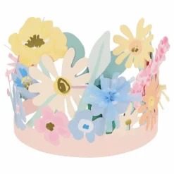 Couronne de fleurs en papier - Set de 8 | Pastel
