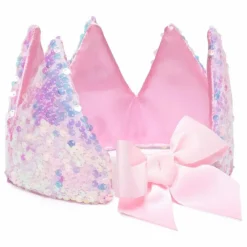Couronne de princesse à sequins | Rose pâle