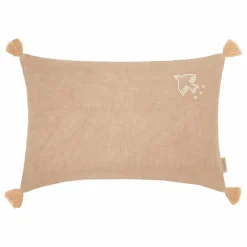 Coussin à pompons - Lin Français | Sésame