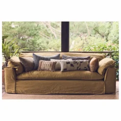 Coussin à rayures | Noir
