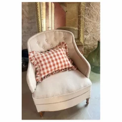 Coussin à volant | Terracotta