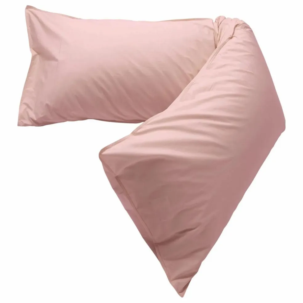 Coussin Bedmate en percale organique - Dusty Rose | Vieux Rose
