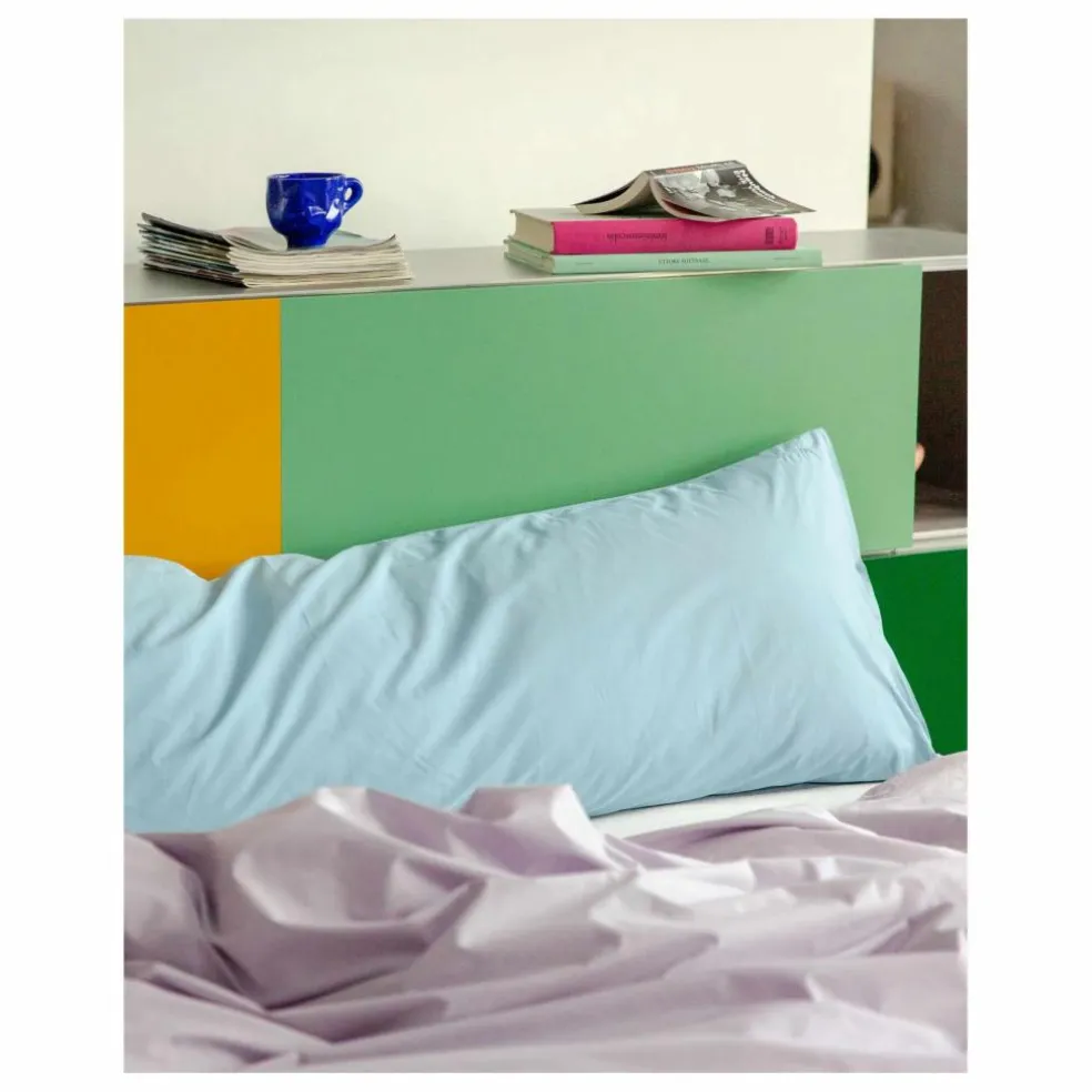 Coussin Bedmate en percale organique - Sky Blue | Bleu ciel
