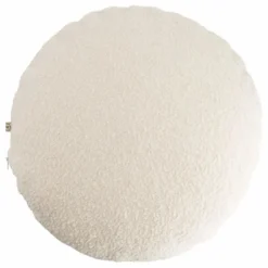 Coussin Bomboloni en laine bouclette | Crème