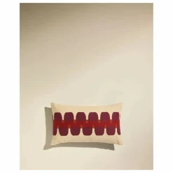 Coussin brodé Cadence | Rouge
